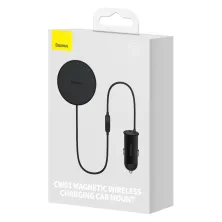 Бездротовий автомобільний зарядний пристрій Baseus CW01 Magnetic Wireless Charging Car Mount Claw 40W з функцією MagSafe і Qi 15W+Type-C 25W Чорний
