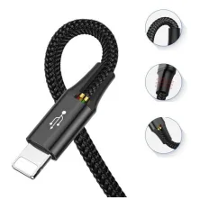 Кабель Baseus Fast 4-in-1 Fast Charging Data Cable USB to Lightning+Type-C*2+MicroUSB 3.5А 1.2m Чорний