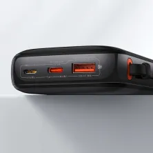 УМБ Baseus Q Pow Pro 20000mAh 22.5W 5A з технологією QC3.0+PD3.0 та Type-C кабелем 22.5W Чорний