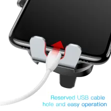 Автодержатель для телефона Baseus Smart Car Mount Cell Phone в воздуховод автоматический Серебристый