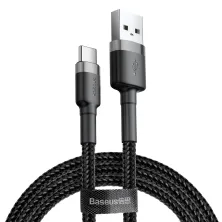 Кабель Baseus Cafule Cable USB to Type-C QC3.0 2A 3m Черный