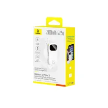 УМБ Baseus EnerFill FC31 Qpow3 Dual-Cable 20000mAh 22.5W з технологією QC3.0+PD3.0 и iP 20W+Type-C 22.5W кабелем Білий