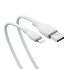 Кабель Baseus Pudding Series Fast Charging Data Cable USB to Lightning 2.4A 1.2m Белый