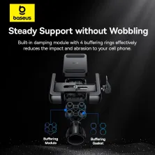 Тримач телефона на велосипед Baseus GoTrip Series Bike Phone Mount Чорний