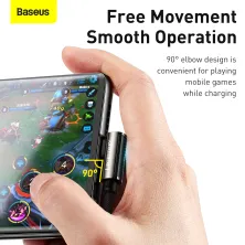Кабель Baseus Legend Series Fast Charging Data Cable USB to Type-C 66W 11V 6A 2m Чорний
