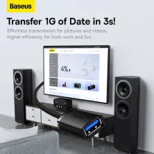 USB подовжувач Baseus AirJoy Series USB3.0 to USB3.0 Extension кабель 1м Чорний