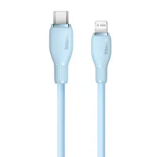 Кабель Baseus Pudding Series Fast Charging Data Cable Type-C to Lightning PD 20W 2m Блакитний
