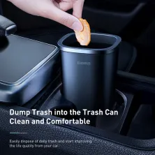 Автомобильный органайзер Baseus Dust-free Vehicle-mounted Trash Can контейнер для мусора Черный