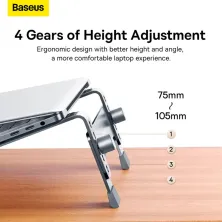 Підставка для ноутбука Baseus UltraStable Series Desktop Laptop Stand Сірий