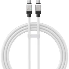 Кабель Baseus CoolPlay Series Fast Charging Data Cable Type-C to Type-C 100W 20V 5A 1m Білий