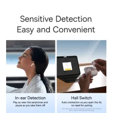 Бездротові Bluetooth навушники Baseus Bowie M1 з функцією шумозаглушення ANC Білий