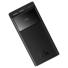 УМБ Baseus Star-Lord Digital Display 30000mAh 22.5W с технологией QC3.0+PD3.0 2USB+Type-C + Кабель USB to Type-C Черный