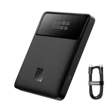 УМБ Baseus Blade Power Digital Display HD Edition 20000mAh 100W 6A з технологією QC3.0+PD3.0 + кабель Type-C to Type-C 100W 20V/5A 1м Чорний