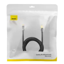 Кабель Baseus High Speed CAT7 Seven Types RJ45 10Gigabit Network Cable Ethernet Круглый 10m Черный