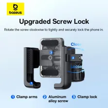 Тримач телефона на велосипед Baseus GoTrip Series Bike Phone Mount Чорний