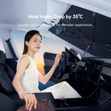 Солнцезащитный зонт автомобильный Baseus CoolRide Doubled-Layered Windshield Sun Shade Umbrella Pro Small Черный