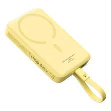 УМБ Baseus Magnetic Mini Wireless Fast Charge 10000mAh 30W 3A QC3.0+PD3.0 з функцією MagSafe та Qi 15W і Type-C 30W кабелем Жовтий