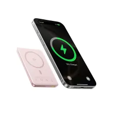 УМБ Baseus PicoGo AM41 Ultra-Slim Qi2 Magnetic 10000mAh 27W QC3.0+PD3.0 с функцией MagSafe и Qi2 15W Розовый