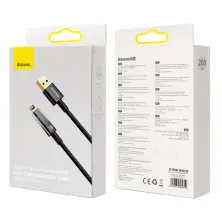 Кабель Baseus Explorer Series Auto Power-Off Fast Charging Data Cable USB to Lightning 2.4A 2m Черный