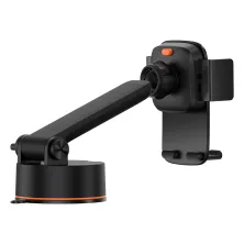 Автодержатель для телефона Baseus Easy Control Clamp Car Mount Holder Pro Suction Cup Version на торпедо и в воздуховод Черный