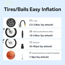 Автокомпрессор универсальный Baseus SuperMini Pro аккумуляторный 4000mAh 50W Черный