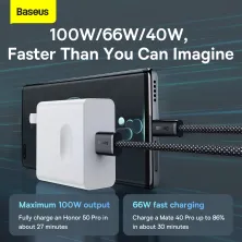 Кабель Baseus Dynamic Series Fast Charging Data Cable USB to Type-C 100W 20V 5A 1m Сірий