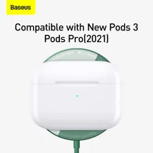 Бездротовий зарядний пристрій Baseus Simple Mini Magnetic з функцією MagSafe і Qi 15W Зелений