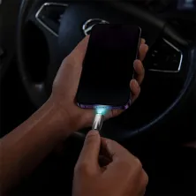 Кабель Baseus Glimmer Series Fast Charging Data Cable USB to Lightning 2.4A 2m Чорний