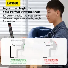 Підставка для ноутбука Baseus Slim Laptop Kickstand Сріблястий