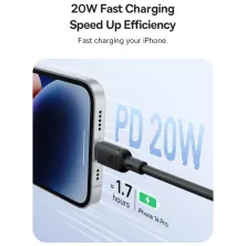 Кабель Baseus Silky Series Fast Charging Data Cable Type-C to Lightning PD 20W 2m Черный