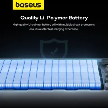 УМБ Baseus Star-Lord Digital Display 30000mAh 30W с технологией QC3.0+PD3.0 2USB+Type-C + Кабель USB to Type-C Белый