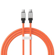 Кабель Baseus CoolPlay Series Fast Charging Data Cable Type-C to Type-C 100W 20V 5A 1m Помаранчевий