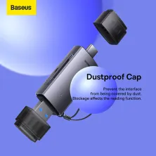 Кардрідер Baseus Lite Card Card Reader USB/Type-C, SD/TF Cards Сірий