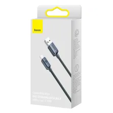 Кабель Baseus Crystal Shine Series Fast Charging Data Cable USB to Type-C 100W 20V 5A 1.2m Чорний