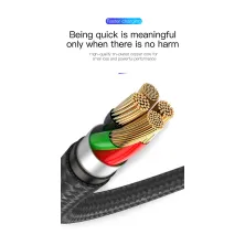 Кабель Baseus Halo Data Cable USB to Lightning 2.4A 0.5m Черный
