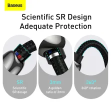 Кабель Baseus Display Series Fast Charging Data Cable Type-C to Type-C 100W 20V 5A 2m Чорний