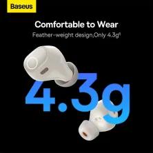 Бездротові Bluetooth навушники Baseus Bowie WM03 True Wireless TWS Earphones Білий