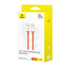 Кабель Baseus 0℃ Series Fast Charging Data Cable Type-C to Type-C 100W 20V 5A 2m Оранжевый