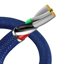 Кабель Baseus Crystal Shine Series USB to Lightning 2.4A 2m Синій