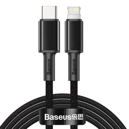 Кабель Baseus High Density Braided Fast Charging Data Cable Type-C to Lightning PD 20W 2m Черный