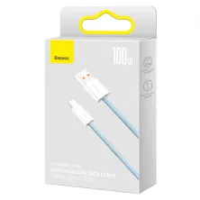 Кабель Baseus Dynamic Series Fast Charging Data Cable USB to Type-C 100W 20V 5A 1m Голубой