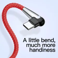 Кабель Baseus MVP Sharp-Bird Mobile Game Cable USB to Type-C QC3.0 3A 1m Красный