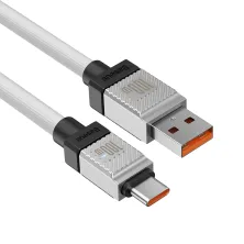 Кабель Baseus CoolPlay Series Fast Charging Data Cable USB to Type-C 100W 20V 5A 1m Білий