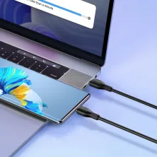 Кабель Baseus Pudding Series Fast Charging Data Cable Type-C to Type-C 100W 20V 5A 1.2m Чорний