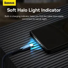 Кабель Baseus Glimmer Series Fast Charging Data Cable USB to Type-C 100W 20V 5A 1m Синий