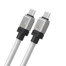 Кабель Baseus CoolPlay Series Fast Charging Data Cable Type-C to Type-C 100W 20V 5A 1m Білий