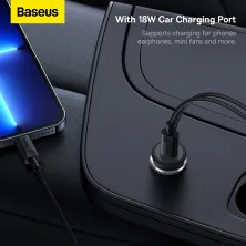 Бездротовий автомобільний зарядний пристрій Baseus CW01 Magnetic Wireless Charging Car Mount Claw 40W з функцією MagSafe і Qi 15W+Type-C 25W Чорний
