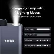 Аварийный молоток и нож для ремня автомобильный Baseus Sharp Tool Series Emergency Hammer Pro Черный