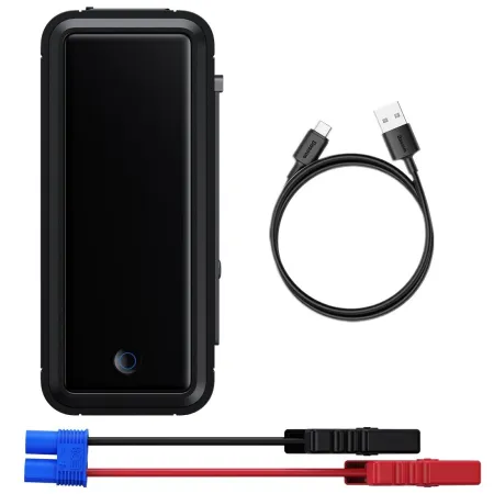 Пускозарядний пристрій Бустер Baseus Super Energy Mega Series Supercapacitor Car Jump Starter 12V 3000A Чорний