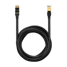 Кабель Baseus High Speed CAT7 Seven Types RJ45 10Gigabit Network Cable Ethernet Круглий 15m Чорний